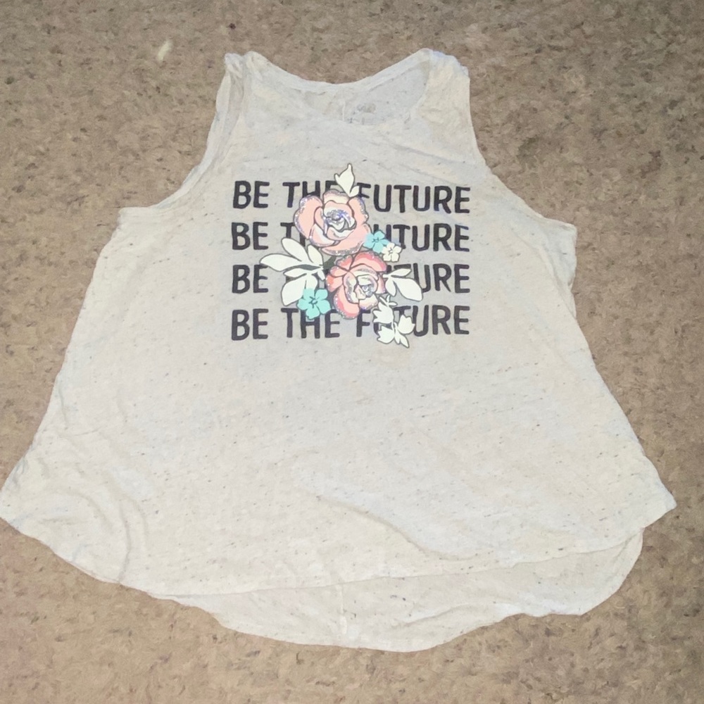 Grey girls tank top